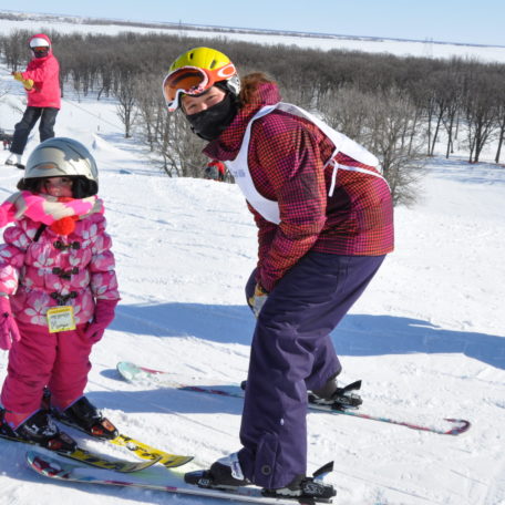 Mogul Mouse lessons are a great place to start for little skiers.